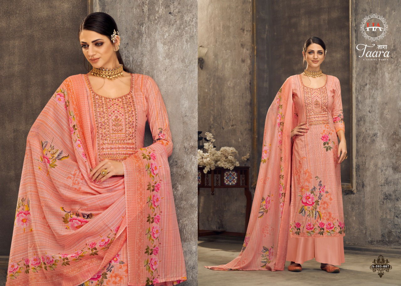 Harshit Taara 2 Pure Cotton Digital Printed  with Fancy Embroidery Swarovski Diamond Work Latest Fancy Designer Dress Material Collection